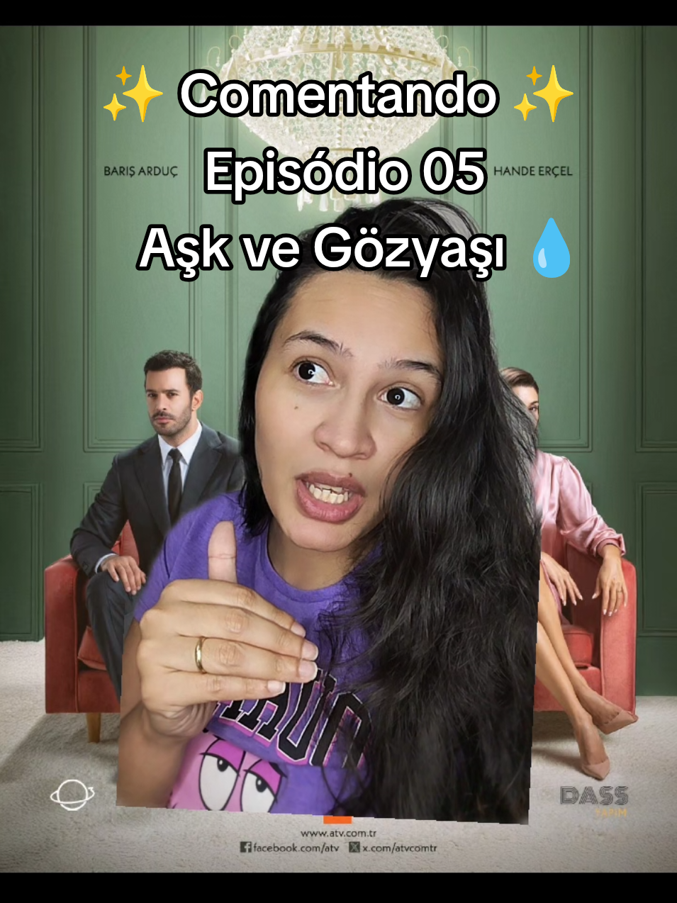 @pamindica_ Comentando o episódio 05 de #aşkvegözyaşı 💧! O que vocês acharam? 👇🏻 #novelasturcas #handeercel #barişarduç #queenoftears 