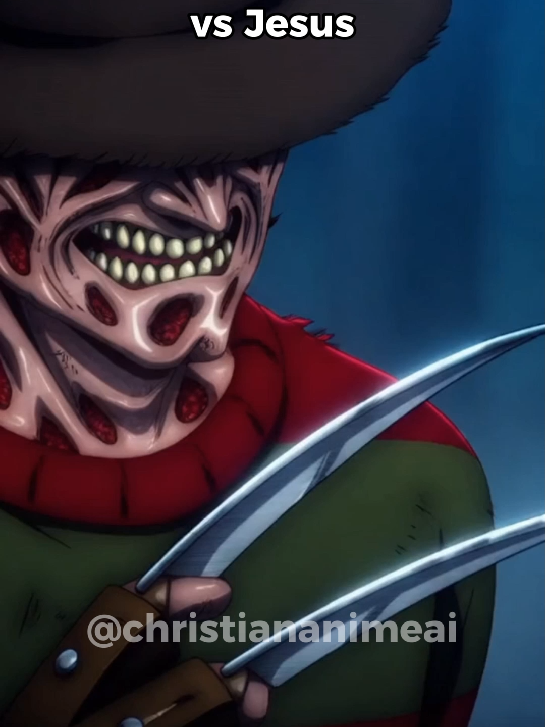 Freddy Krueger vs Jesus #ai #anime #sora2 #animejesus #jesus #freddykrueger #nightmareelmstreet