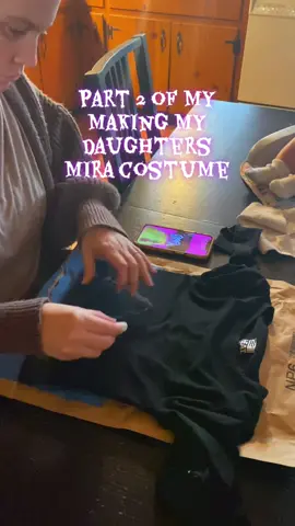 My daughter and I worked on her top together and I loved every minute of it 💕🎃 #kpopdemonhunters #halloweencostume #halloweencostume #crochetersoftiktok #crochet