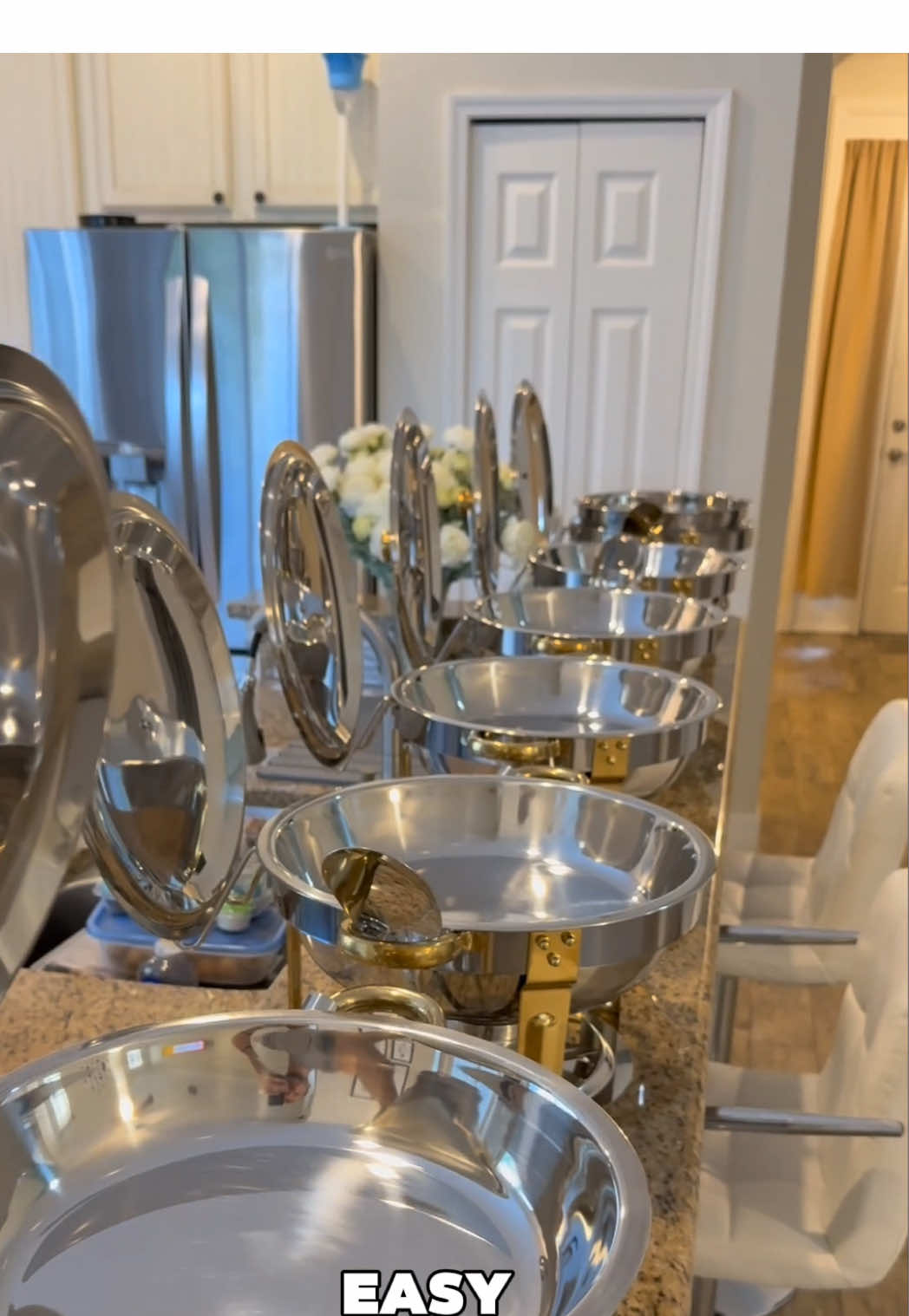 GARVEE Professional Stainless SteeN Chafing Dish 5QT® Round Buffet Server & Warmer Rust Resistant Casserole Cooking Container 2, 4 or 6 Pack Options #chafing #chafingdish #casserole #fallfestival #partydecor