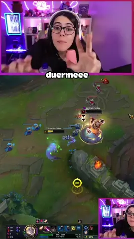 Duermeee 🤫 #sofikimmy #leagueoflegends #twitch #streamer #chile 