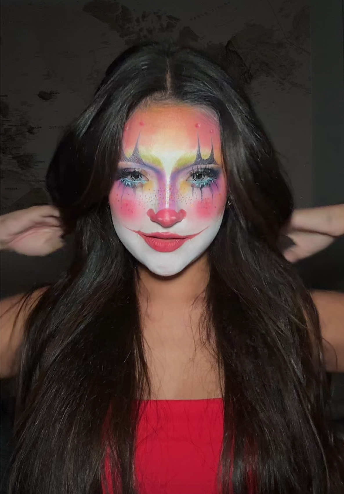 un payasito!!! happy day 2/5 de halloween makeups 🤡🤡 #clownmakeup 