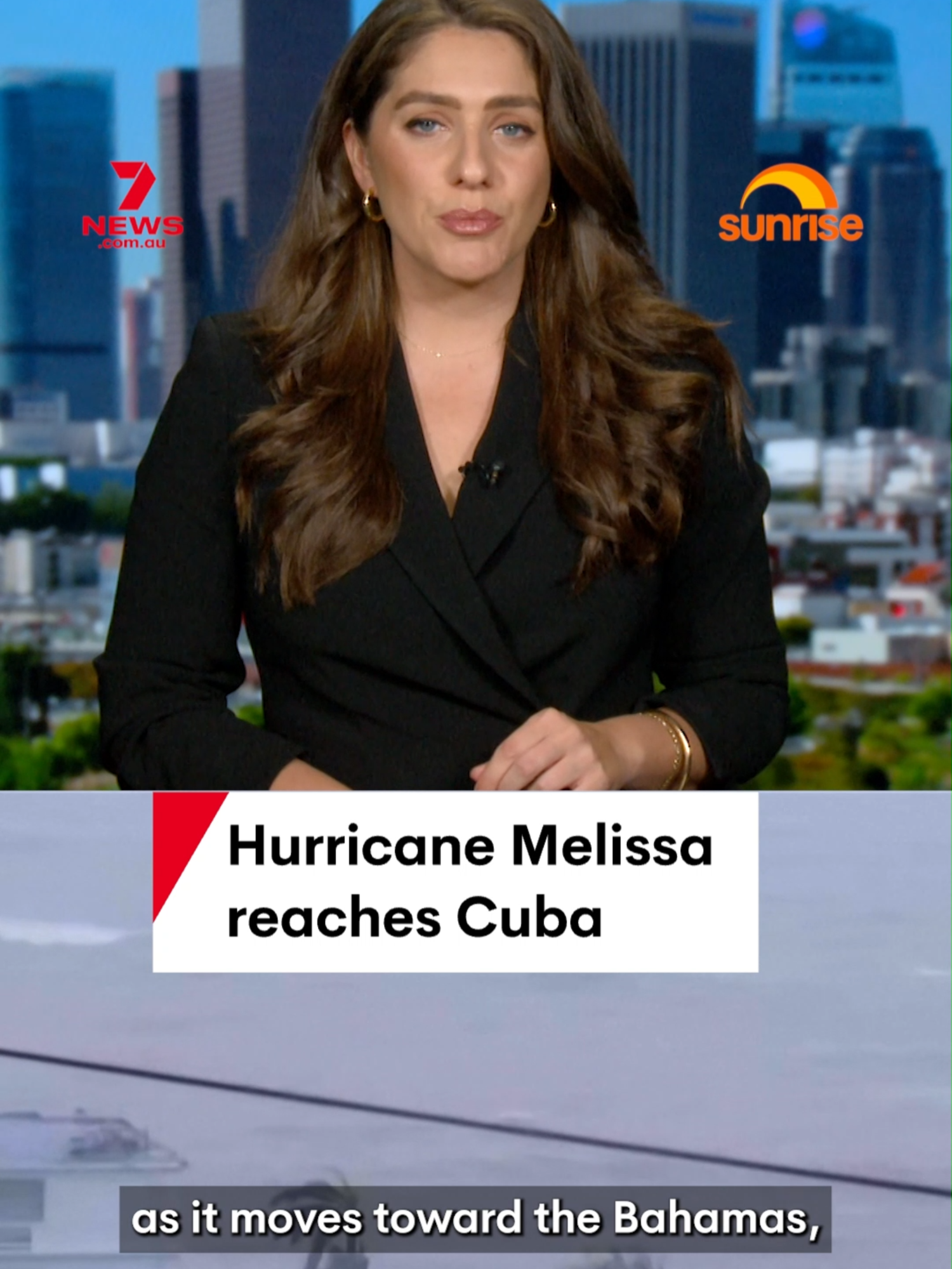 Hurricane Melissa has touched down in Cuba after tearing through Jamaica, weakening to a category two system as it moved across the Bahamas. #hurricanemelissa #hurricane #cuba #jamaica #caribbean
