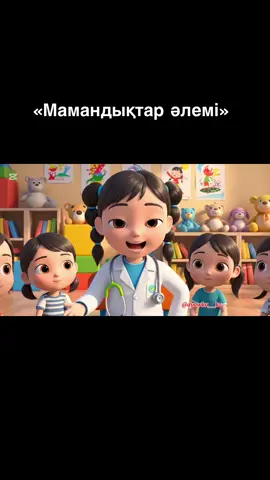 Жасанды интеллектпен жасаған алғашқы видеом👍🙏🏻😅 #балабақша #жасандыинтеллект #искуственныйинтелект #мамандықтар #мамандықтарәлемі 