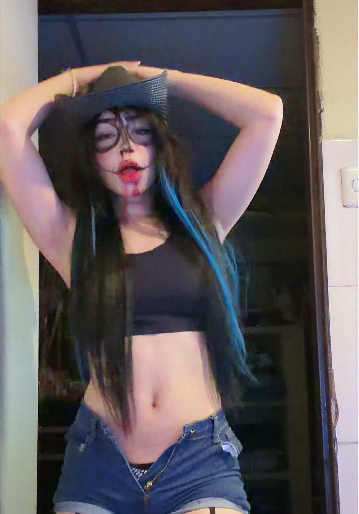 Me pasé coqueta lo sé , so sorry #halloweenmakeup #fypシ゚ #paratiiiiiiiiiiiiiiiiiiiiiiiiiiiiiii #dancer #viral 