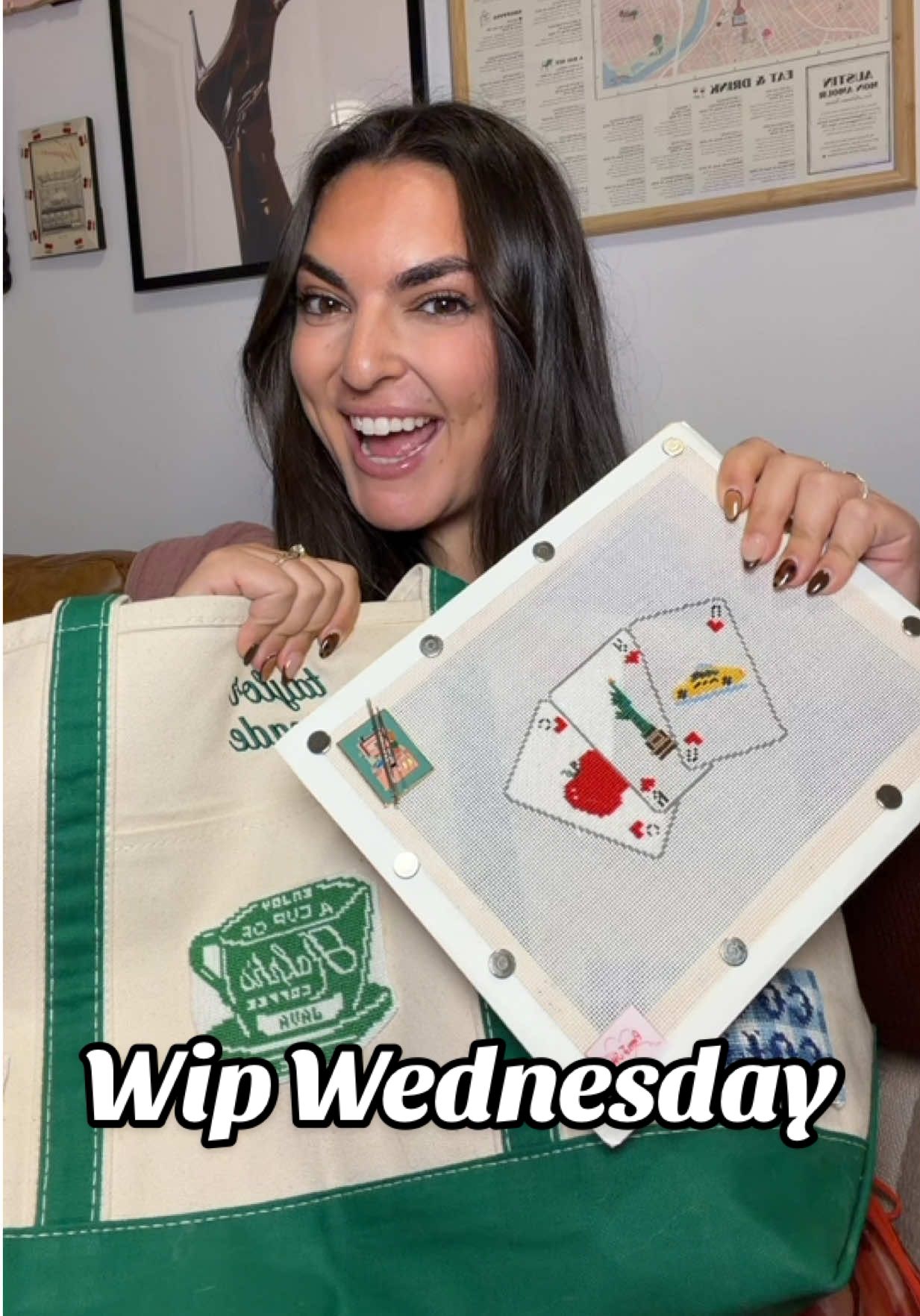 Still loving my #needlepoint journey #ndlpt #needlepointtiktok #wipwednesday 