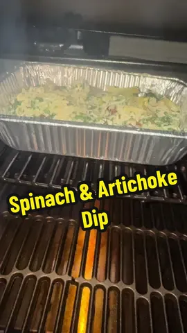 This spinach and artichoke dip is one you don’t want to miss! I’ve posted it before and it’s been a hit with everyone! Try it out sometime! #thatswhereitsat #bbqwithbigjake #smokeywoods #heathrilesbbq #heathrilesbbqproducts @Oklahoma Joe’s @Heath Riles BBQ @Arbo’s Dip  