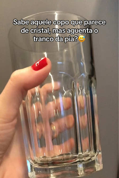 Copo de vidro grosso Copo de vidro resistente Copo de vidro durável  Kit copos de vidro #copo #copodevidro #cozinha #mesaposta #tiktokshop 