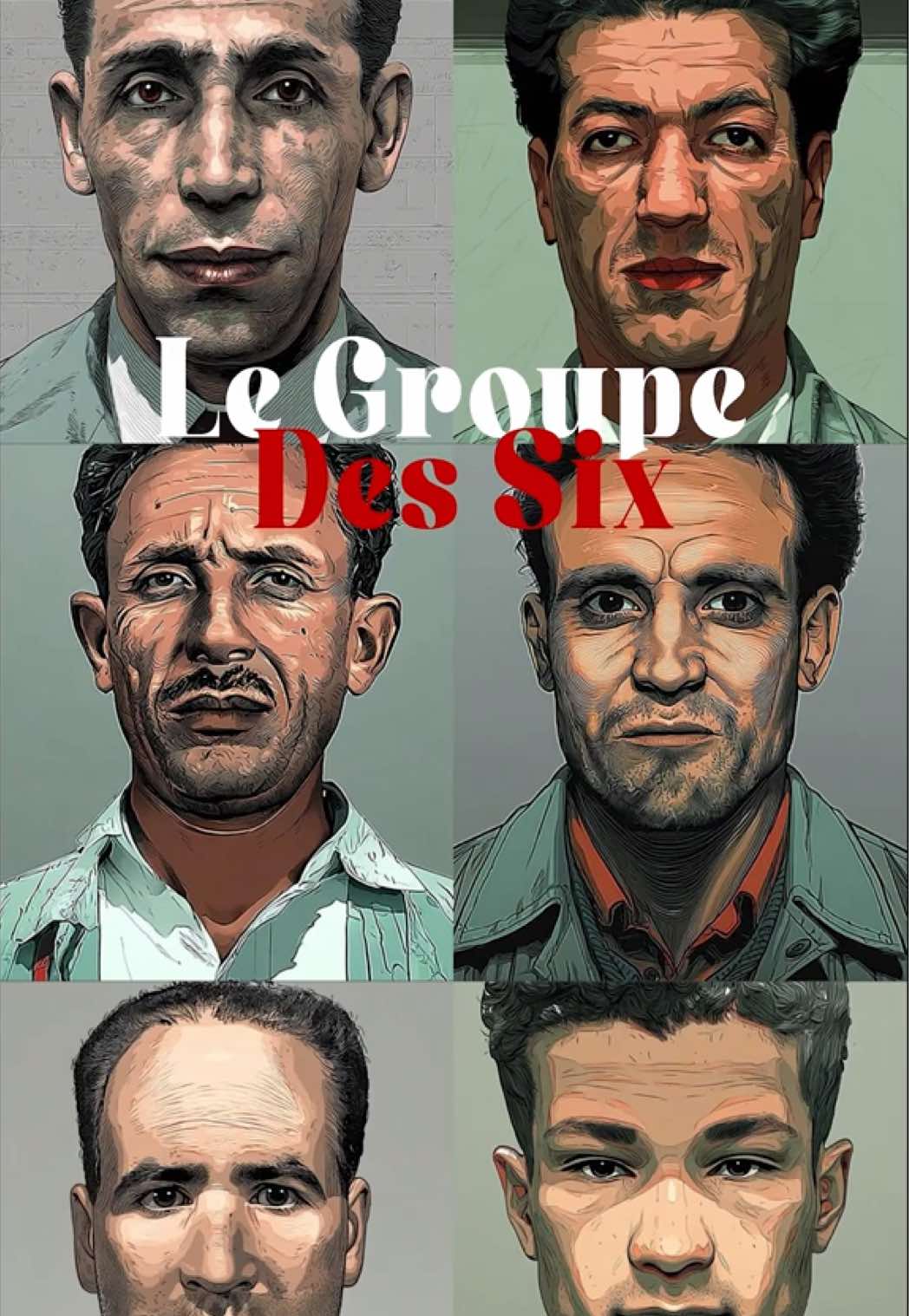 Les six chefs  historiques du FLN #Histoire #Algerie