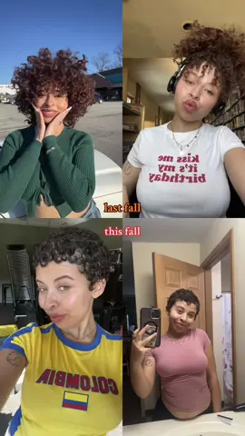 should i grow out again or go short? #curlyhair #blessthetelephone #bald 