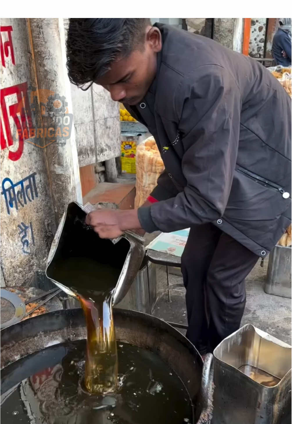 Visitamos el puesto de frituras más higiénico de la India 🇮🇳 #viraltiktok #fyp #streetfood #indianfood #india 