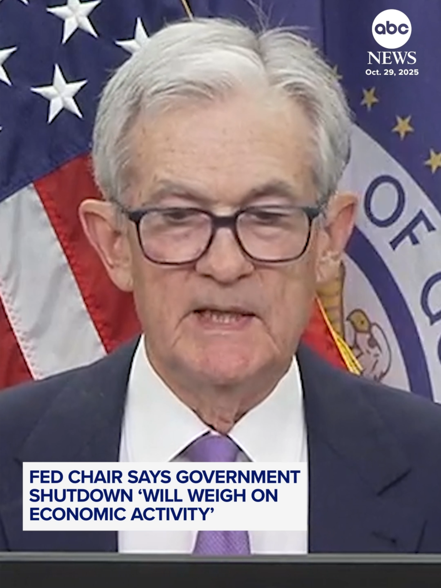 Following the Fed's decision to cut interest rates for the second time this year, Federal Reserve Chair Jerome Powell acknowledged economic damage wrought by the government shutdown — but downplayed its enduring impact.   