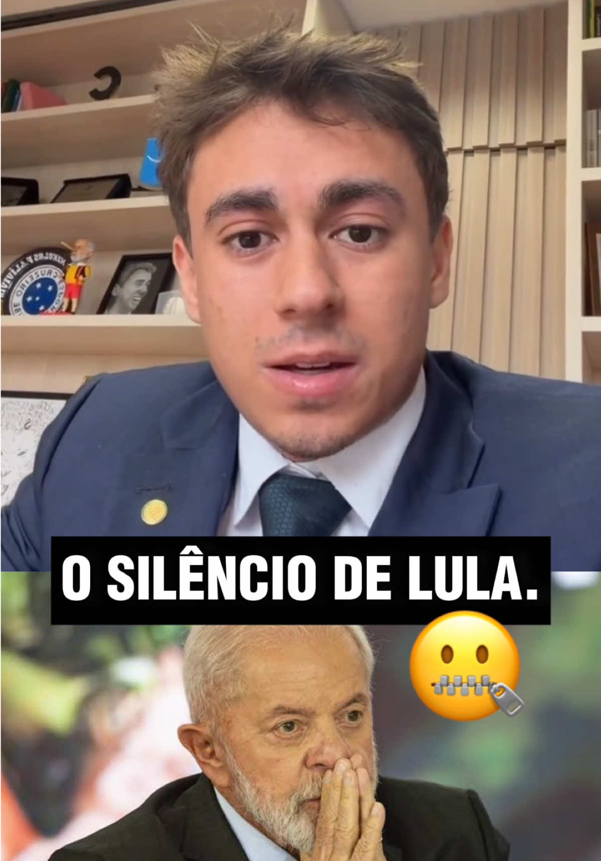 Silêncio ensurdecedor. @Nikolas Ferreira #nikolasferreira #lula 