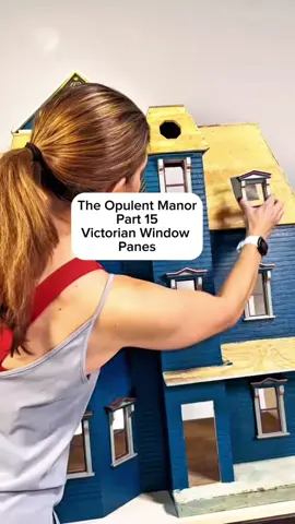 A vintage Victorian house  makeover..in miniature 🏡  Welcome to The Opulent Manor my ongoing miniature house renovation series. This episode dives into the Victorian window panels. Since I started this house, I have experimented with so many different techniques. Puffy paint, glass paint, solder iron, markers, and of course printable acetate. There were other methods I tried like printing on clear labels and sticking directly to the acrylic panels.  I know it’s easy to buy or copy images online, but I enjoy designing. It’s what I studied years ago, and enjoy doing most of the time though programs have really changed!  Now I need your opinion  Etched acetate or laser cut iron details? #dollhousemakeover #homerenovation #exteriordesign #victorianhouse #creativediy 