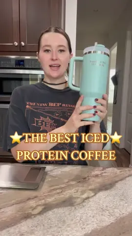 ⭐️THE BEST ICED PROTEIN COFFEE⭐️ #tiktokshop #tiktokshopfinds #protein #coffee #proteincoffeerecipe 