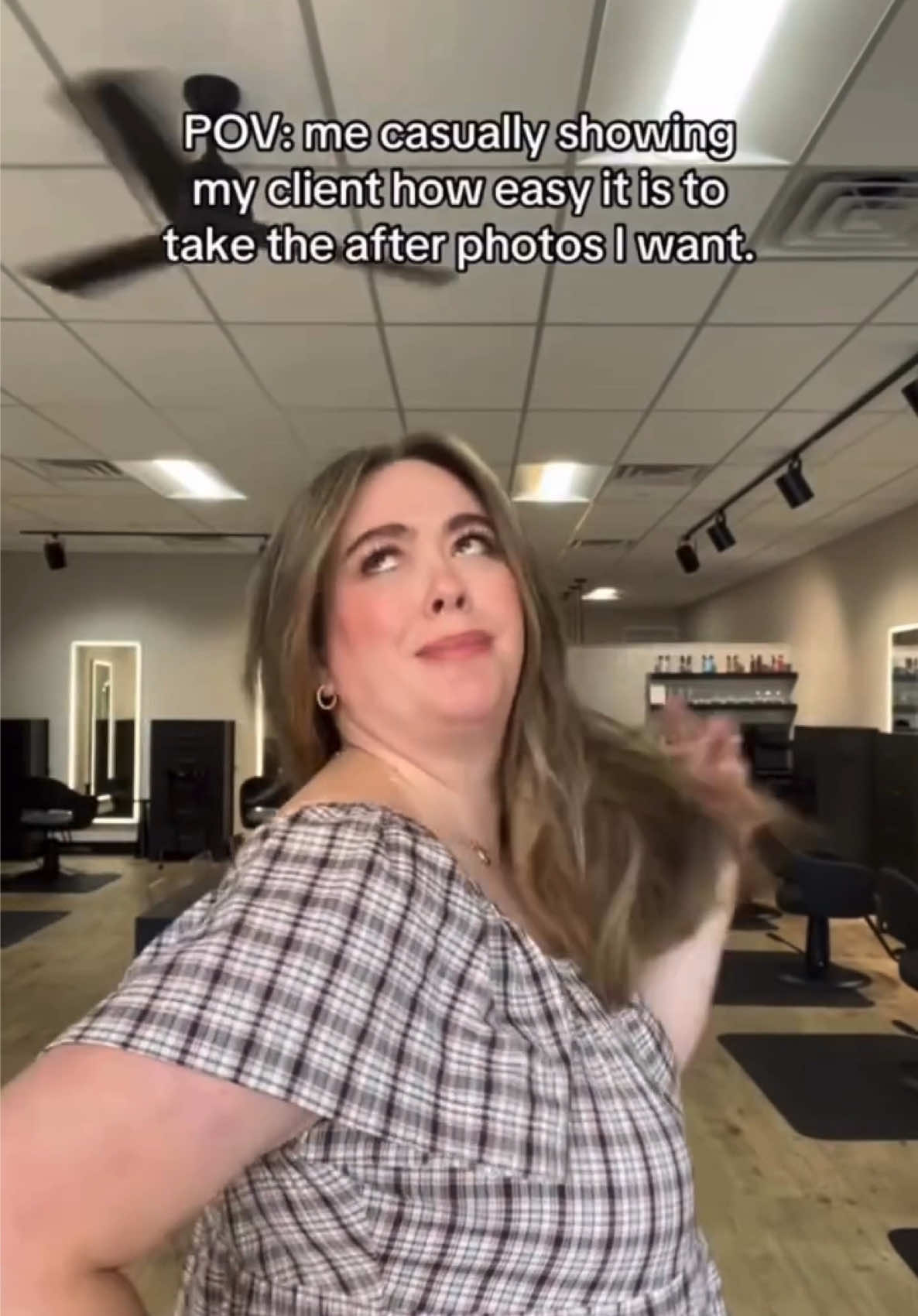 Raise your hand if you have ever felt personally victimized by your stylist's picture taking process.  🤚🏼 guilty! @Sara Lyn said it best: on behalf of hairstylists everywhere, our apologies. 😅 They mean well, promise. #k18hair #k18results #stylisthumor 