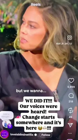 We did it !!!!!!!!  Thank you to all who signed the petition. All who emailed, messaged, and sent DMs/ comments!  Change starts somewhere 🥰🥹❤️🫶🏻🫂 #loveisblind #diabetes #diabetesawareness #t1dmom #t1d 