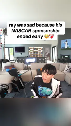 ray was sad because his NASCAR sponsorship ended early 😂❤️‍🩹#rayasianboy #agent00 #nascar #fyp #viral 