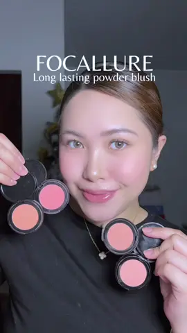 FOCALLURE long lasting powder blushes - try on!🥰❤️ #focallure #powderblushes #fyp 
