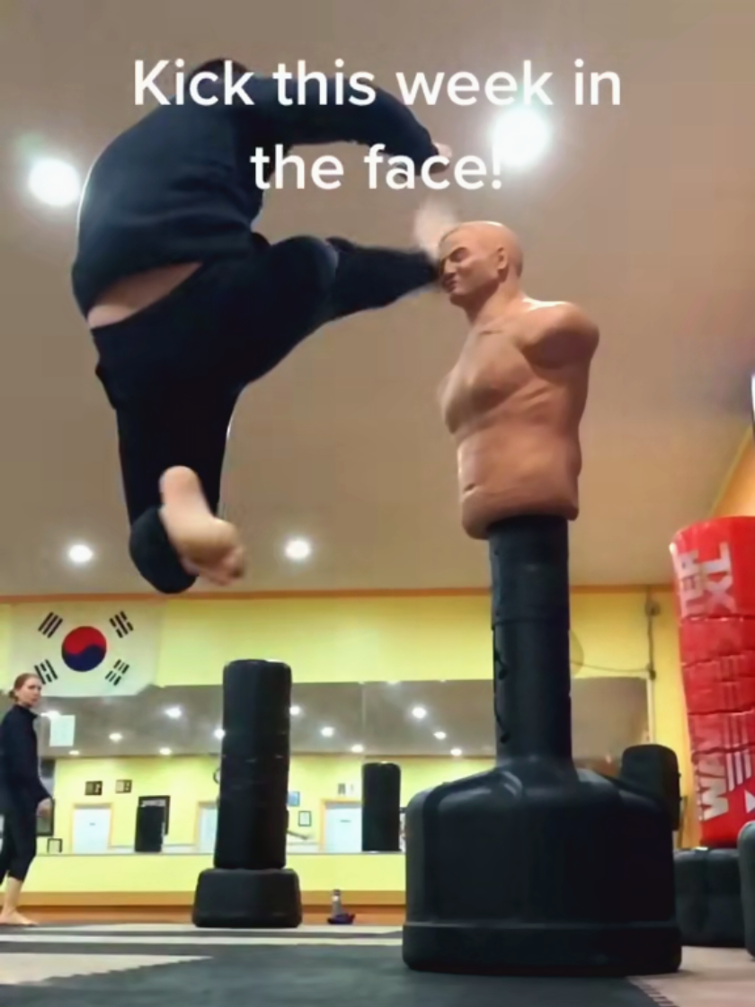 lets kick today in the face!! #tangsoodo #katate #martialarts #kick