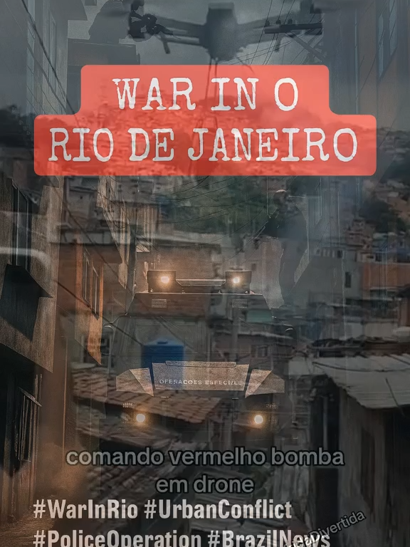 DRONE COM BOMBA 💣 NA GUERRA DO RIO DE JANEIRO 😱 #riodejaneiro #cv #favela #trafico #policiamilitar (by @Polícia on-line)