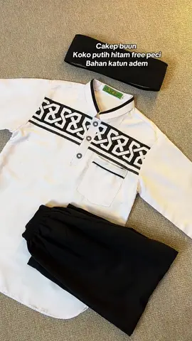 Sudah ready koko putih hitam #kokoanaklakilaki #kokoputih #setelankoko 