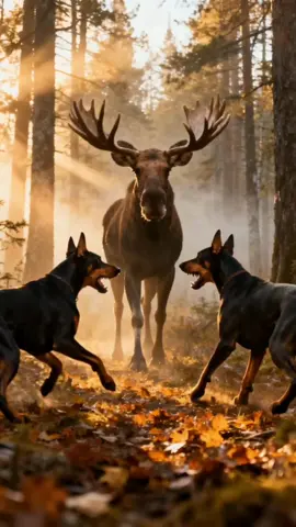 two dogs vs wild 🐶🛡 #youtube #animals #wildlife #fight #dog 