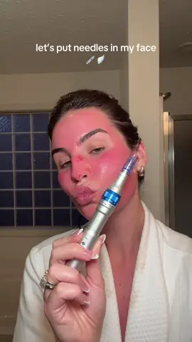 microneedling at home is one of my fave things to do 💉🪽 #microneedling #microneedlingface #glassskin 