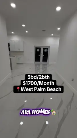 🏡Apartments for rent in Palm Beach county!  📍West Palm Beach, FL $1700/month 3bd/2bth ✨Features  * Move-in Cost : (first + security deposit) * washer/dryer in-unit,  * Pet-friendly * Parking Yes * No utility * No eviction  * No Minimum Credit Limit DM us today to schedule viewing  📩WhatsApp: +1 (706) 601‑4500 Gmail: avaharrisrealty@gmail.com ✨ Experience comfort and simplicity  AVA HOMES🏡 — Rent Easy, Rest Easy 💜 #westpalmbeach #househunting #floridahomes #explorepage✨ #housetour 