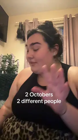 Fat& depressed. This was a video of me 1 year ago, and today, 2 different mindsets of being healthy. I still have a long way to go but I’m going down the right path for myself and losing weight #october #losingweight #happier #healthier #mounjaro 