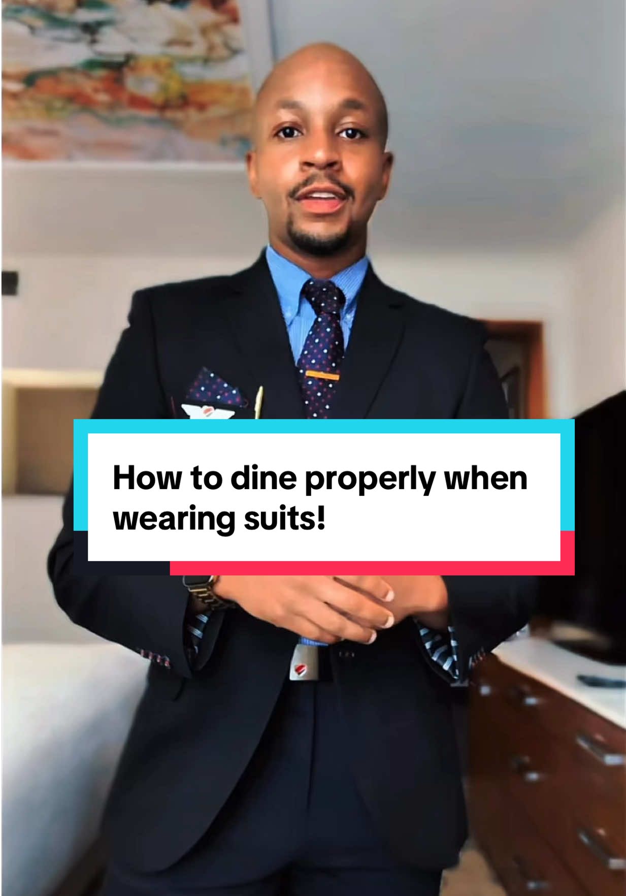 Gentlemen, elevate your dining experience with these quick etiquette tips when wearing suits: 1. Choose to sit on the right of the chair - sit on the right side to give staff space to serve you on your left.  2. Unbutton your jacket before sitting to keep it looking sharp - preventing wrinkles. 👔💯  #gentleman #etiquette #fyp #dining #viral 
