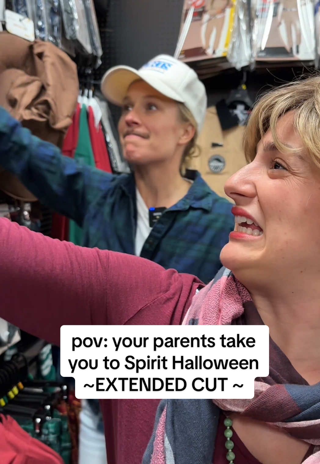 Mom and Dad go to Spirit Halloween: EXTENDED CUT #parents #mom #dad #halloween #spooky 🎥 @Kiril 