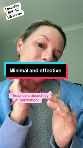 BB cream with SPF 42. Light, minimal bb cream that protects your skin in the sun! Sweatproof, non stinging, and it just simply works!! #bbcream #spf #misshabbcream #minimalist #makeup 