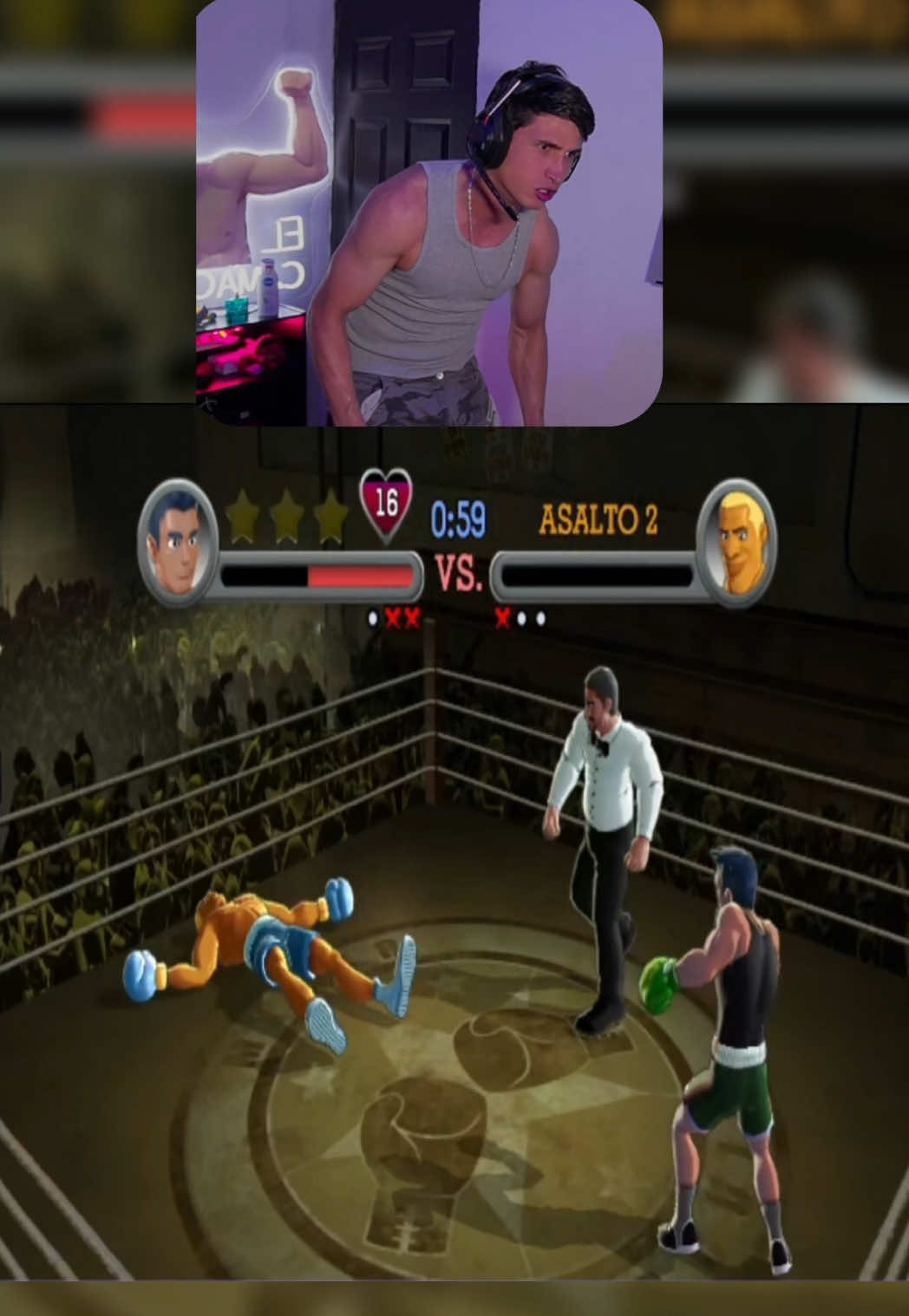 De donde salió ese boxeador 💀.  #punchout #wii #clips #box #elcamacho24 