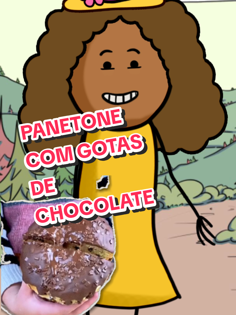 Panetone com gostas de chocolate #receita #natal #chocotone 