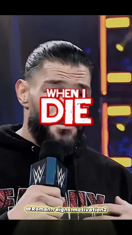 When I die ☝🏻👑 #romanreigns #die #WWE #tribalchief #otc 