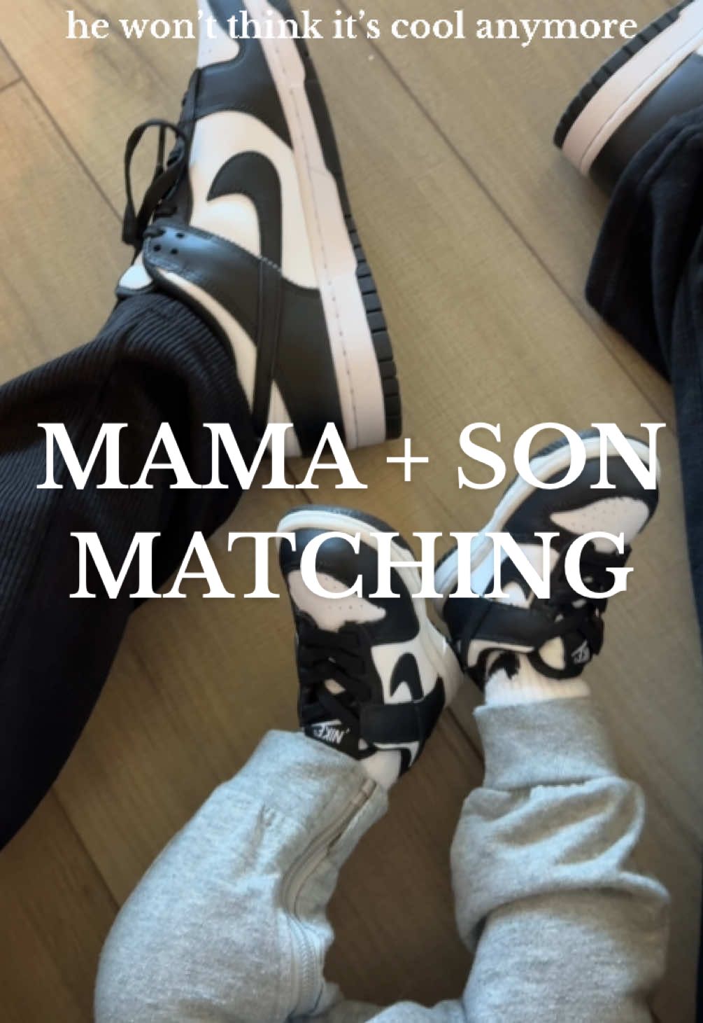 soaking up our matching days for as long as i can!! #tiktok #mom #momlife #firsttimemom #momblogger @Nike 