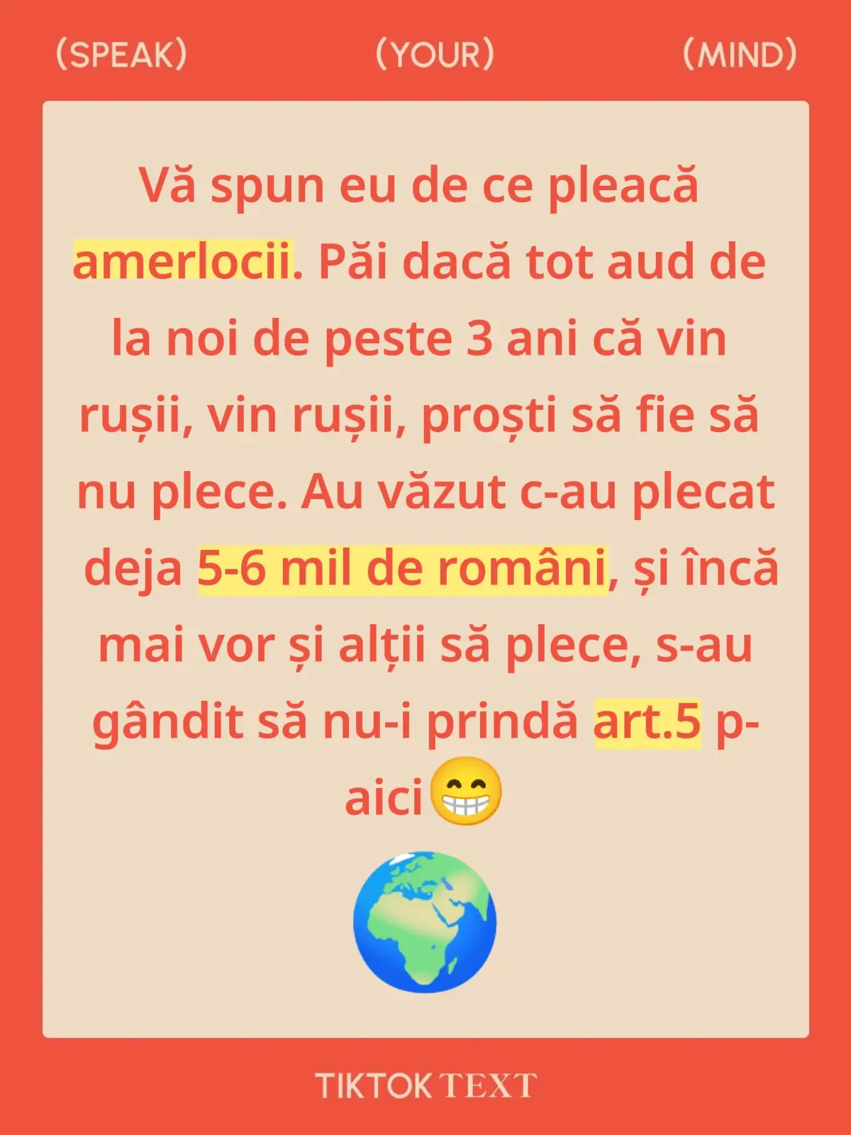 Au văzut că la vārful puterii se află francezii și ne-au negociat în schimbul Poloniei. Oricum, pt amerlocii nu le este clar ce-i cu noi. Ei nu înțeleg subtilitățile romānești cu VIRUȘII, VIRUȘII și VinRușii,   VinRușii. Așa că s-au cărat lăsându-ne francezilor și rușilor, cu tot cu viruși, troli, boți, tiriboți, vizigoți și ostrogoți 🤔🤨🤪😁🤣😡😜❤️💛🤨👍✌️🤝👋🫶  #americani #sua #rusia #boti #tiriboti 