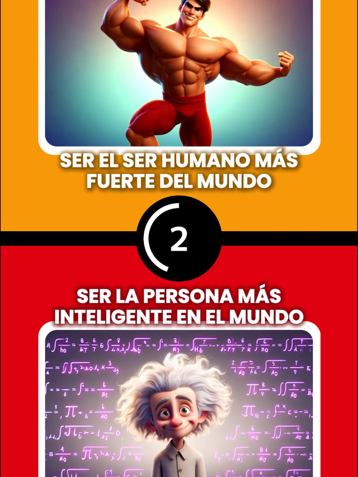 QUE PREFIERES ser el ser humano más fuerte del mundo o ser la persona más inteligente en el mundo #queprefieres #queprefieresoficial #cualprefieres #qprefieres #trivia #preguntasyrespuestas #quiz #preguntas #triviador