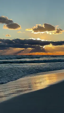 A beautiful end to the day watching the sunset at the beach. #sunset #beach #sky 