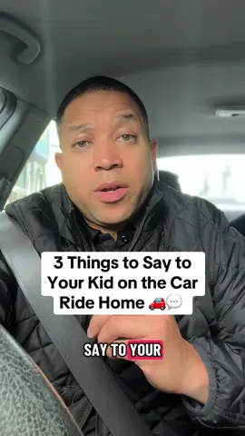 Dear Dads, Use the ride home to connect, not just commute. 1. “I liked spending time with you” 2. “What was your favorite part?” 3. “Anything on your mind before we get home?” Every mile is a chance to build trust. #DadTalk #CarRideConvos #ParentingTips #Fatherhood #RealTalkRealChange