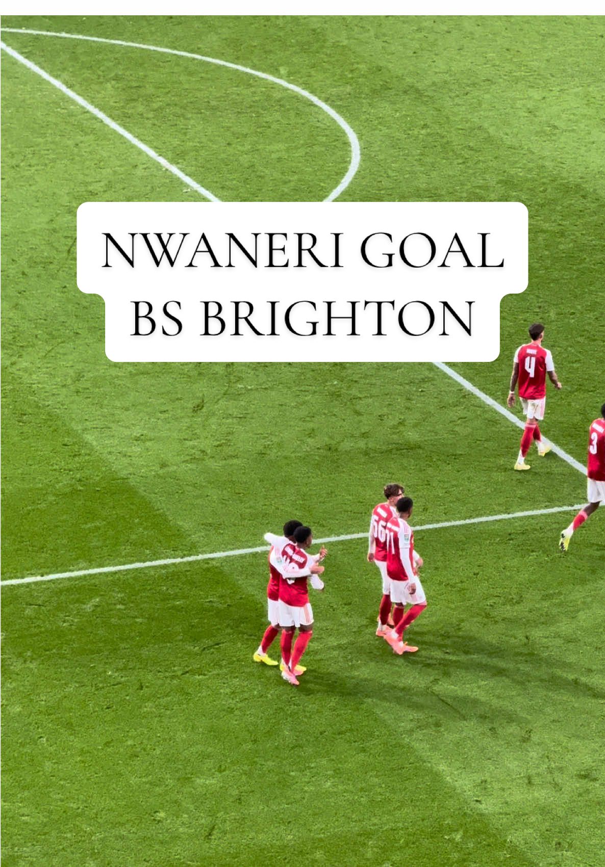Myles Lewis-Skelly threads the through-ball to Nwaneri for the goal, good to see them linking up on the pitch! 👏⚽ #Arsenal #Carabaocup #LewisSkelly #Nwaneri #Gunners 