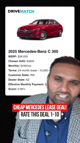 Cheap Mercedes Benz Lease Deal!   Rate this deal 1–10 in the comments!  #carlease #mercedesbenz #carshopping #carbuying #cars 