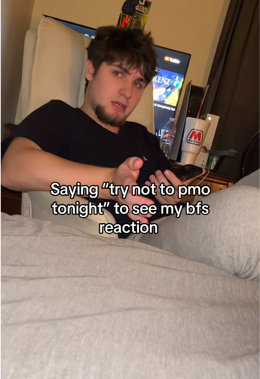 Hes so fed up with me messing with him😂 #fyp #couple #relationships #comedy #viralvideo 