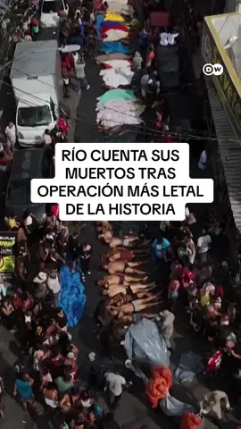 Río cuenta sus muertos tras la operación policial más letal de la historia Al  menos 119 muertos dejó el megaoperativo policial más mortal de la historia de Río de Janeiro. Los uniformados ingresaron a las favelas de Alemao y Penha en una acción contra el grupo narco Comando Vermelho. Pero el sangriento saldo generó el rechazo de los vecinos y del presidente Lula da Silva.