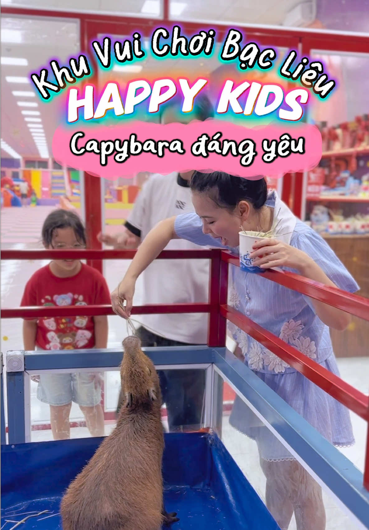 Bạc Liêu đã có Capybara siu đáng yêu tại khu vui chơi Happy Kids #happykids #capybara #baclieu #baclieudidau #khuvuichoi 