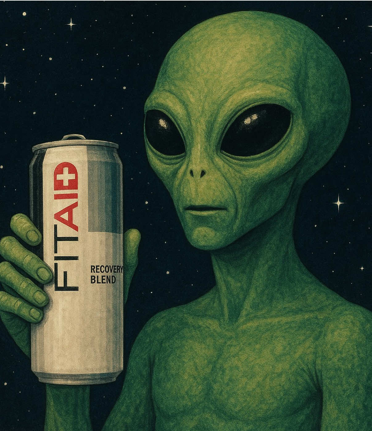 Humanity has made first contact... with superior fitness recovery. Turns out, it's not aliens, yet. #FITAID #3IATLAS #CometEnergy #RecoveryMission