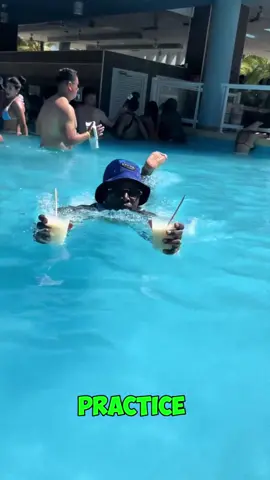 He Tried Impressing Wife In Pool 🏊 A husband attempts to impress his wife by swimming with pina coladas to deliver them poolside, but both cocktails end up submerged underwater, forcing him to make another trip to the bar.