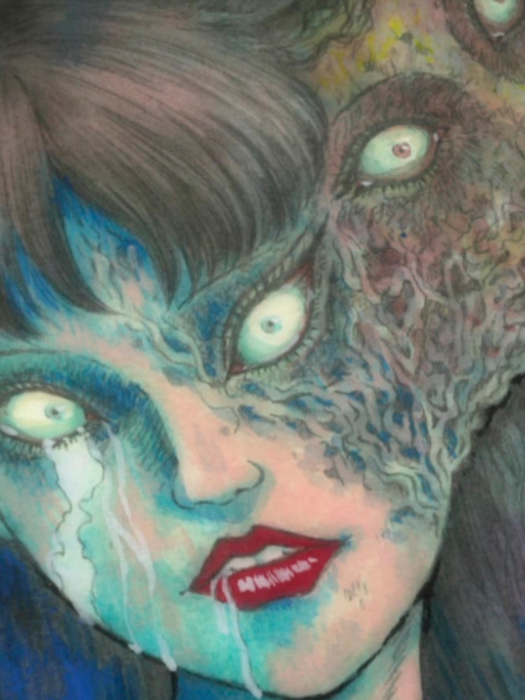 Escenas spooky que nos erizan la piel y la del retrato en Junji Ito Collection. 😰🕸️🖼️ ¿Cuál es tu historia favorita?