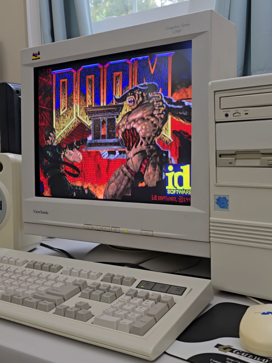 It's 1994 & you startup DOOM 2 on MS-DOS 💾 - #asmr #90s #gaming #nostalgia 